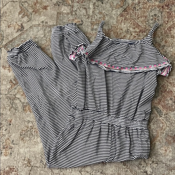 Carter's Other - Carter’s Striped Navy and White Jumpsuit